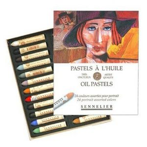 5/25 Artist Oil Pastels New 24 in box, from Sennelier, art supplies